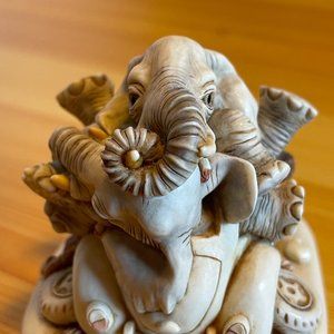 Vintage Harmony Kingdom Blue Box Series -- "Heavy Petting"